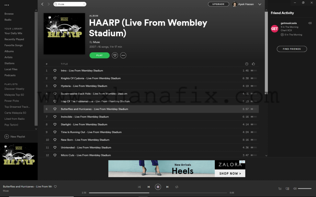 Download HAARP (Live From Wembley Stadium) by Muse